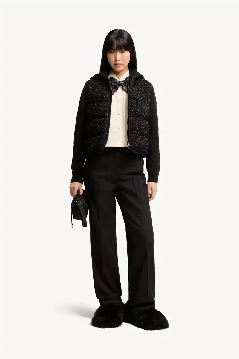 Moncler Wool & Cashmere Blend Down Cardigan | Thumbnail 3 Moncler Wool & Cashmere Blend Down Cardigan | Thumbnail 3