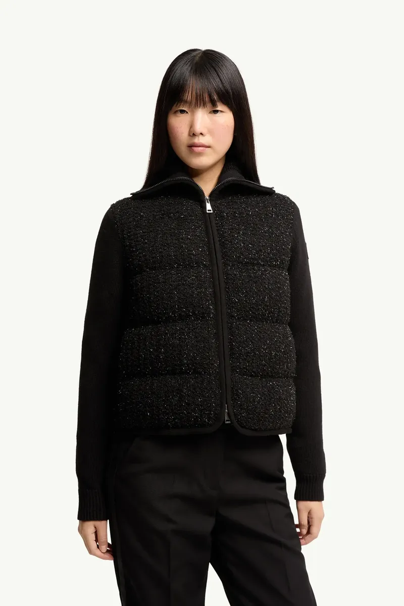 Moncler Wool & Cashmere Blend Down Cardigan | Thumbnail 5 Moncler Wool & Cashmere Blend Down Cardigan | Thumbnail 5