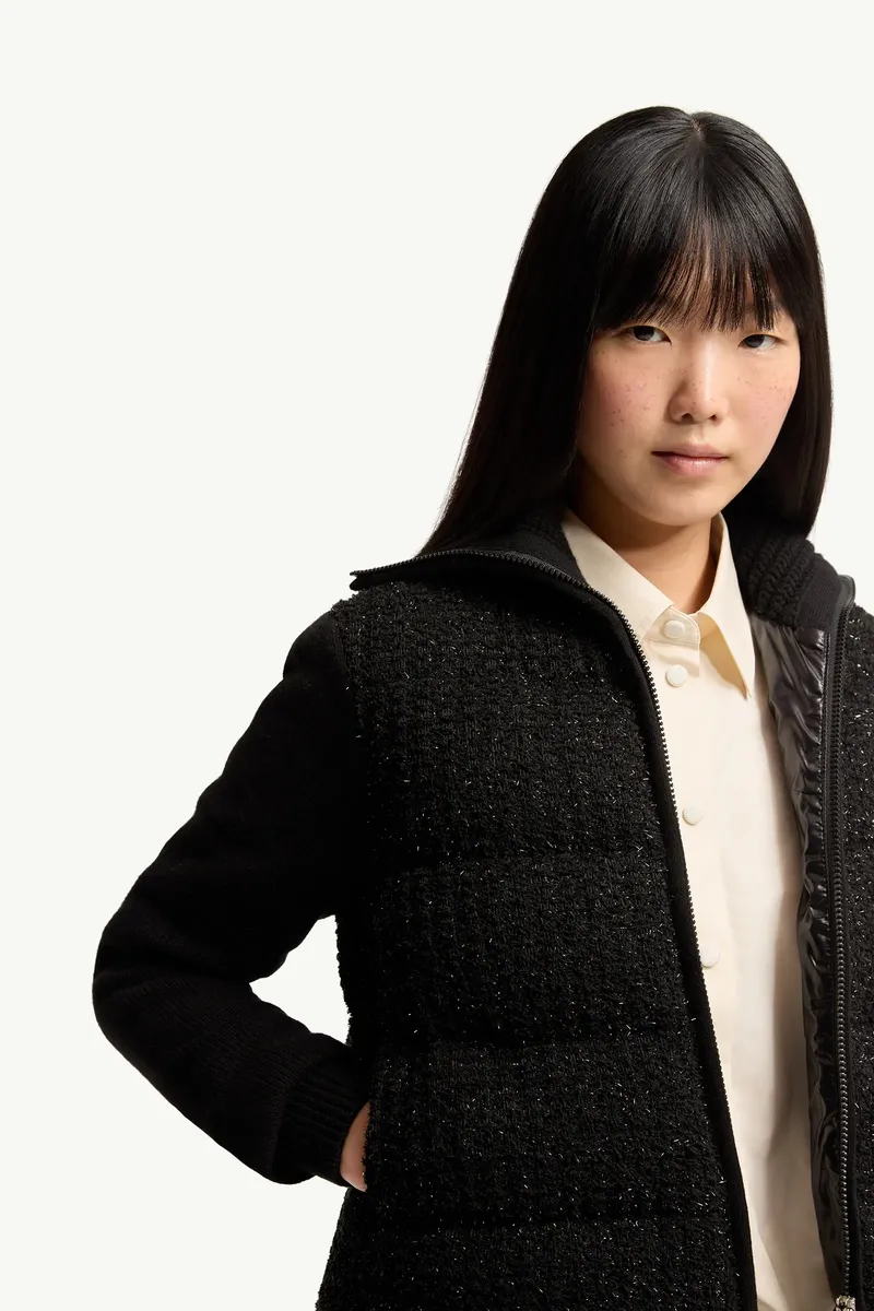Moncler Wool & Cashmere Blend Down Cardigan | Thumbnail 7 Moncler Wool & Cashmere Blend Down Cardigan | Thumbnail 7