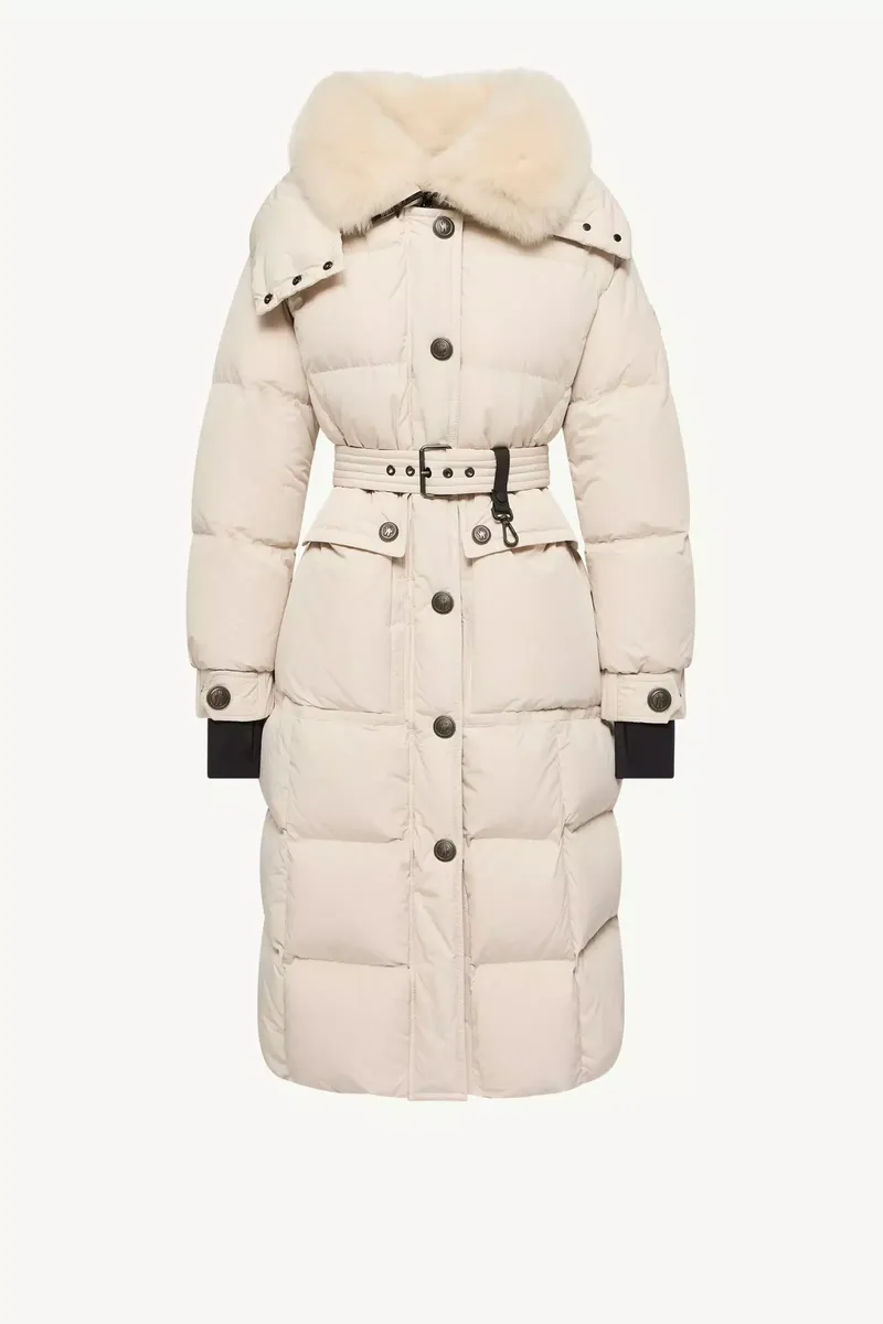 Moncler Grenoble Gelisette Shearling-trimmed Long Down Jacket | Thumbnail 2 Moncler Grenoble Gelisette Shearling-trimmed Long Down Jacket | Thumbnail 2