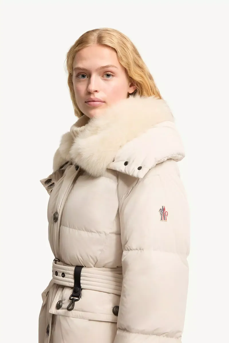 Moncler Grenoble Gelisette Shearling-trimmed Long Down Jacket | Thumbnail 4 Moncler Grenoble Gelisette Shearling-trimmed Long Down Jacket | Thumbnail 4