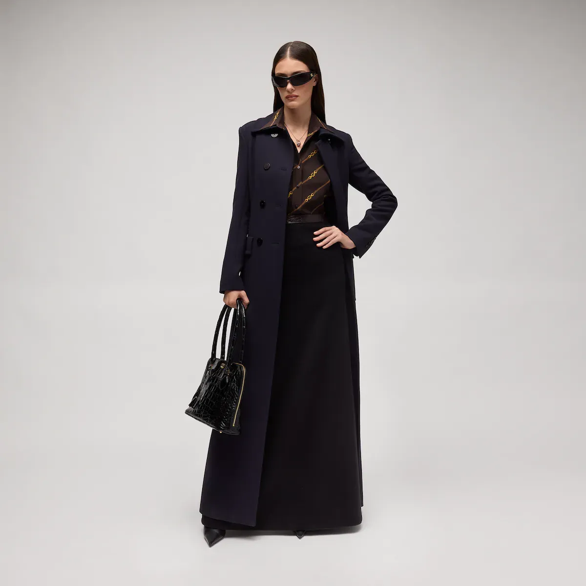 Gucci Printed Silk Crêpe De Chine Shirt | Thumbnail 2 Gucci Printed Silk Crêpe De Chine Shirt | Thumbnail 2