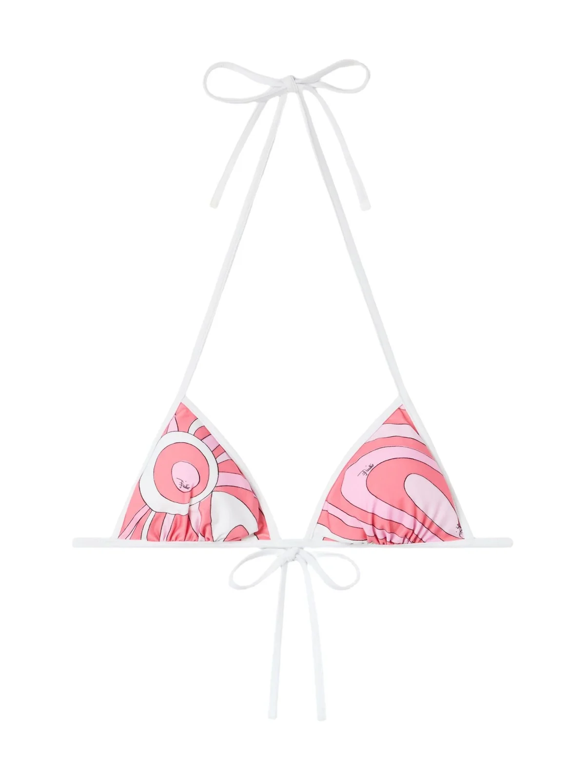 Marmo Print Triangle Bikini Top Marmo Print Triangle Bikini Top
