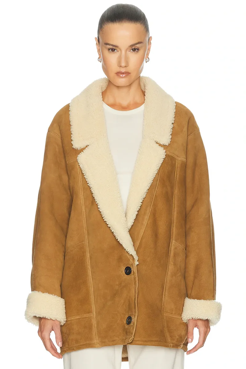 Nili Lotan Noelle Shearling Coat | Thumbnail 2 Nili Lotan Noelle Shearling Coat | Thumbnail 2