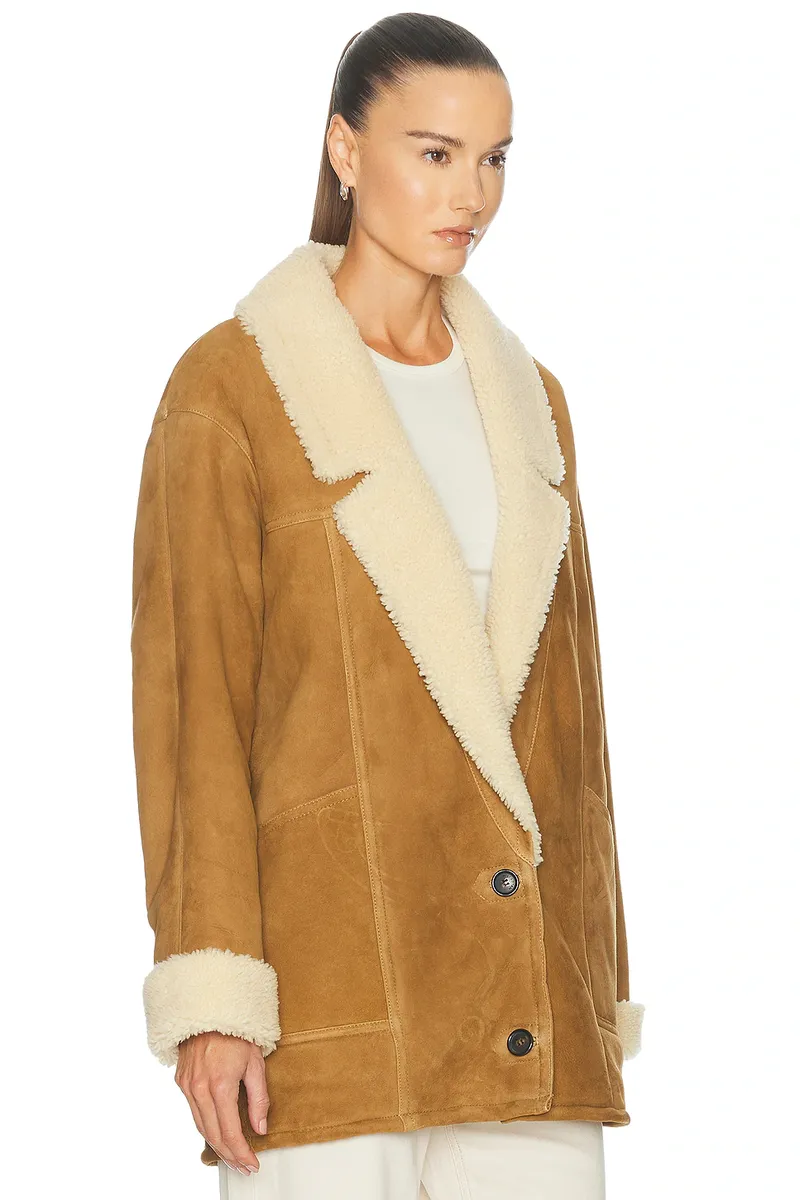 Nili Lotan Noelle Shearling Coat | Thumbnail 3 Nili Lotan Noelle Shearling Coat | Thumbnail 3