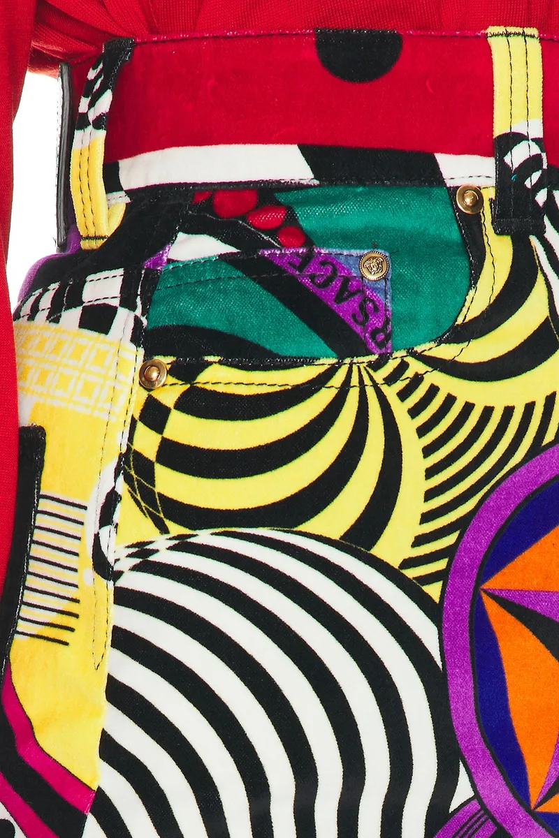Versace Printed Denim Skirt | Thumbnail 7 Versace Printed Denim Skirt | Thumbnail 7