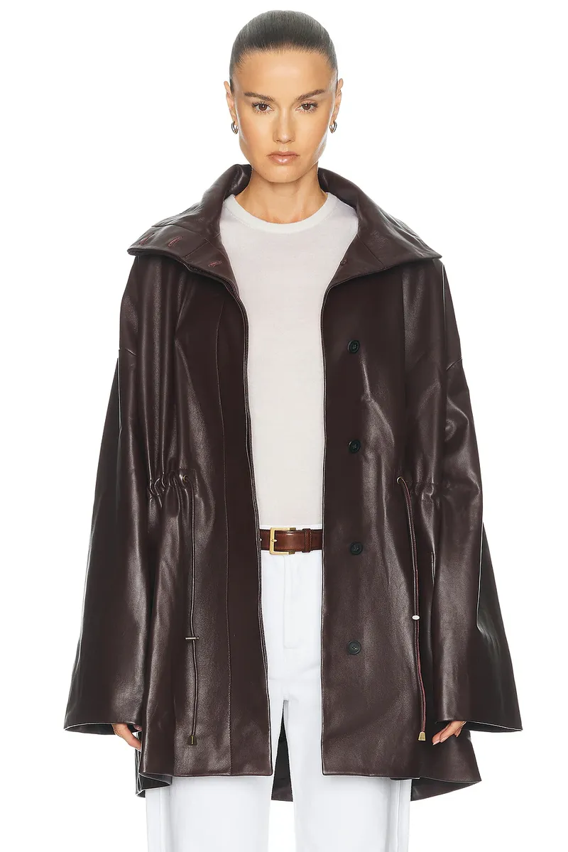 Tove Erna Leather Coat | Thumbnail 2 Tove Erna Leather Coat | Thumbnail 2
