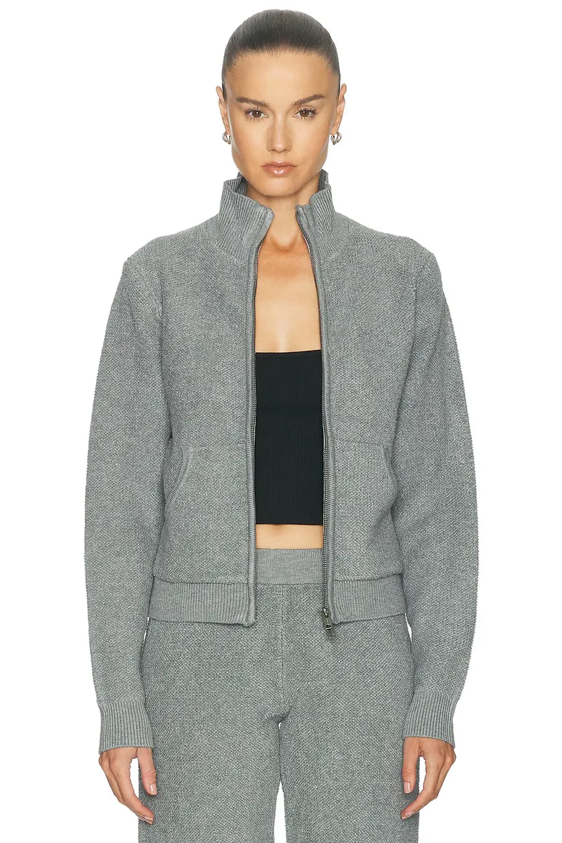 Skims Sherpa Knit Zip Up Jacket | Thumbnail 2 Skims Sherpa Knit Zip Up Jacket | Thumbnail 2