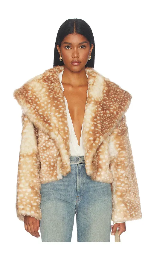 MORE TO COME Rockie Faux Fur Jacket | Thumbnail 2 MORE TO COME Rockie Faux Fur Jacket | Thumbnail 2