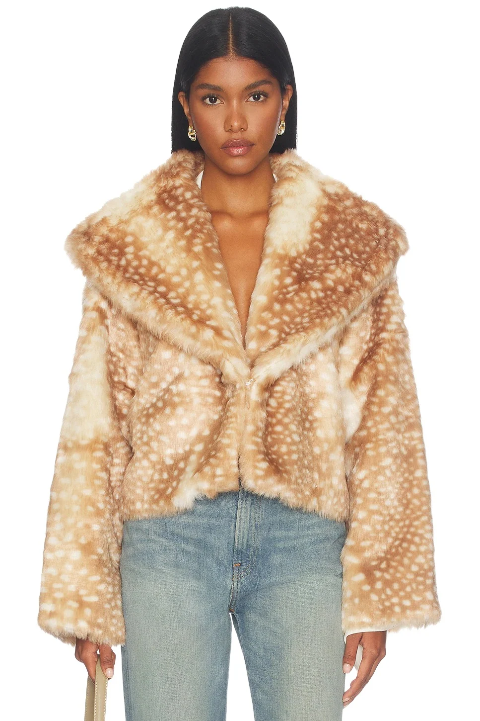 MORE TO COME Rockie Faux Fur Jacket