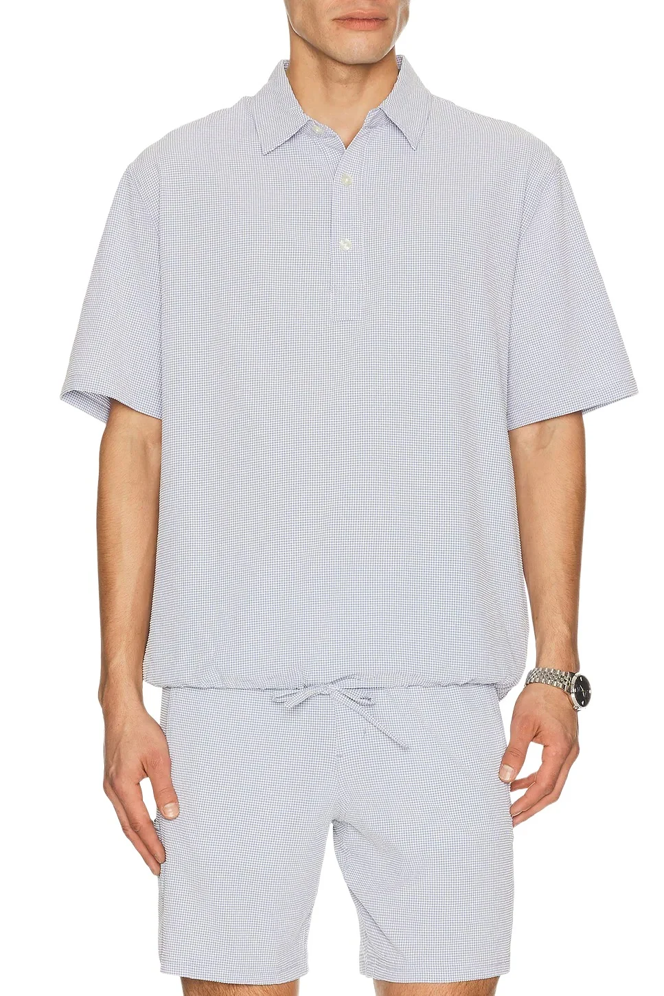 Drawstring-hem Polo Drawstring-hem Polo