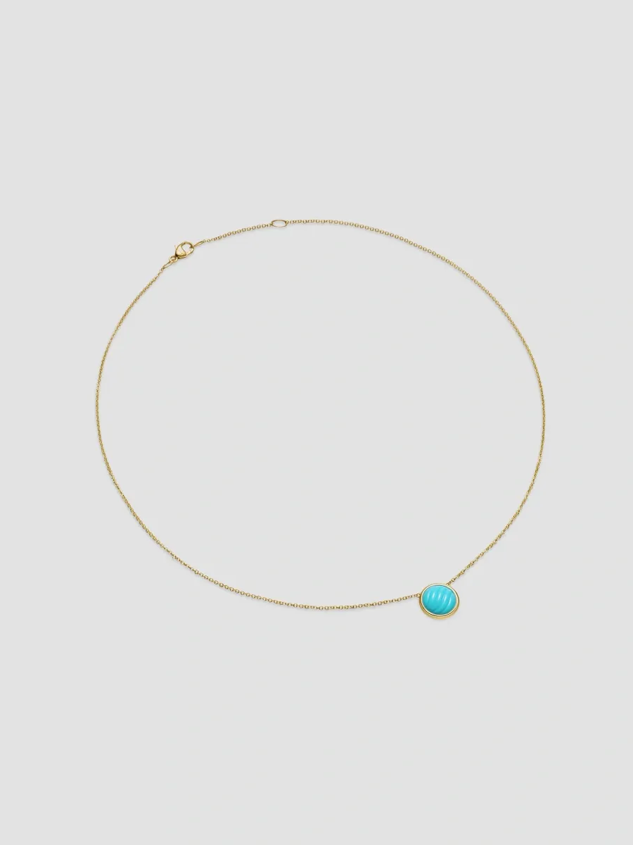 David Yurman Women's Sculpted Cable Pendant Necklace in 18K Yellow Gold | Thumbnail 2