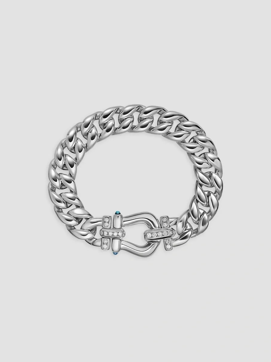 David Yurman Women's Thoroughbred Buckle Curb Chain Bracelet in Sterling Silver - Silver | Thumbnail 2 David Yurman Women's Thoroughbred Buckle Curb Chain Bracelet in Sterling Silver - Silver | Thumbnail 2