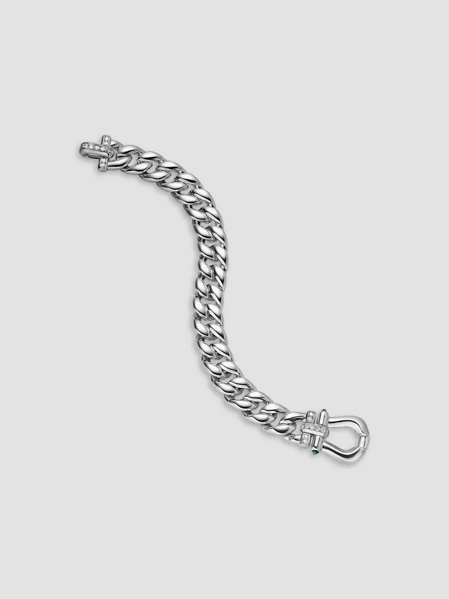 David Yurman Women's Thoroughbred Buckle Curb Chain Bracelet in Sterling Silver - Silver | Thumbnail 3 David Yurman Women's Thoroughbred Buckle Curb Chain Bracelet in Sterling Silver - Silver | Thumbnail 3