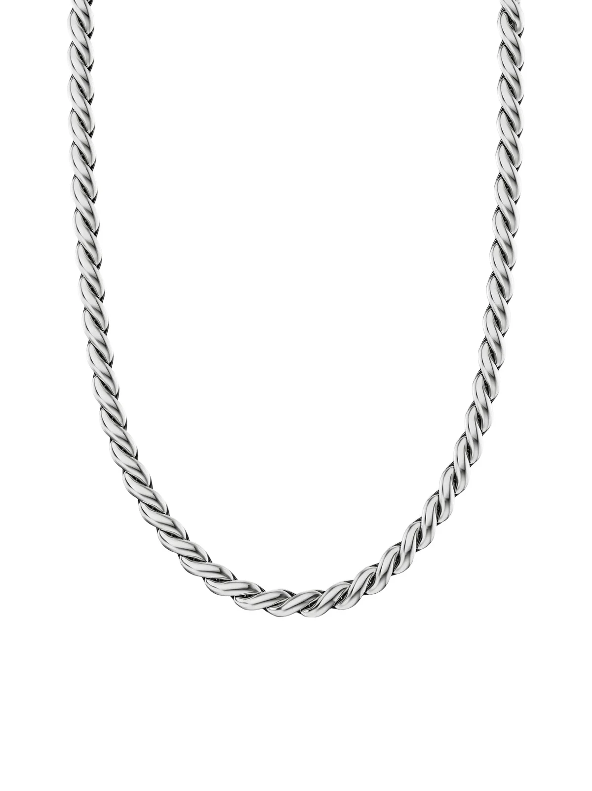 David Yurman Men's Sculpted Cable Chain Necklace in Sterling Silver, 5.7MM