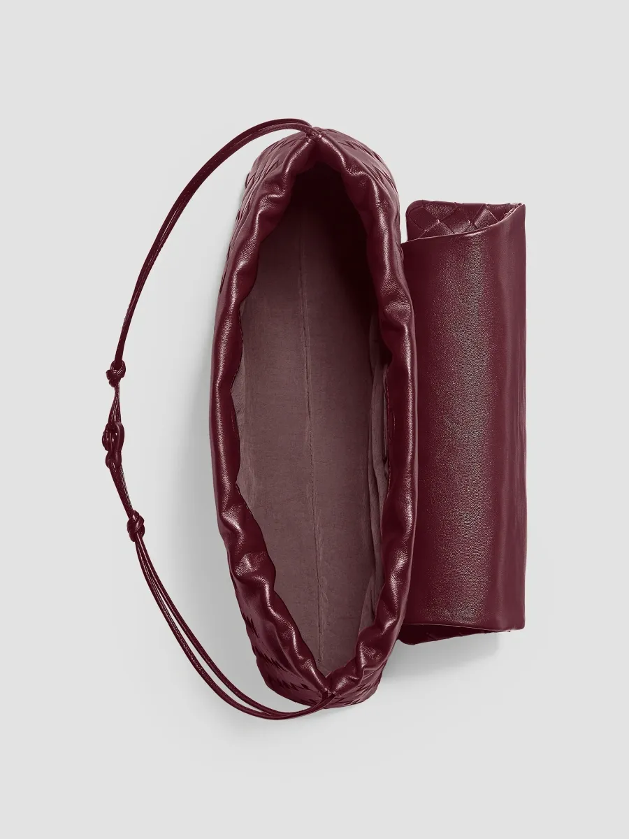 Bottega Veneta Women's Giorno Intrecciato-Leather Pouch | Thumbnail 2 Bottega Veneta Women's Giorno Intrecciato-Leather Pouch | Thumbnail 2