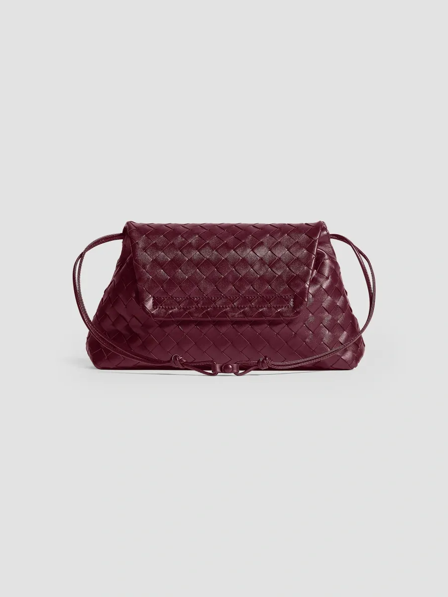 Bottega Veneta Women's Giorno Intrecciato-Leather Pouch | Thumbnail 3 Bottega Veneta Women's Giorno Intrecciato-Leather Pouch | Thumbnail 3