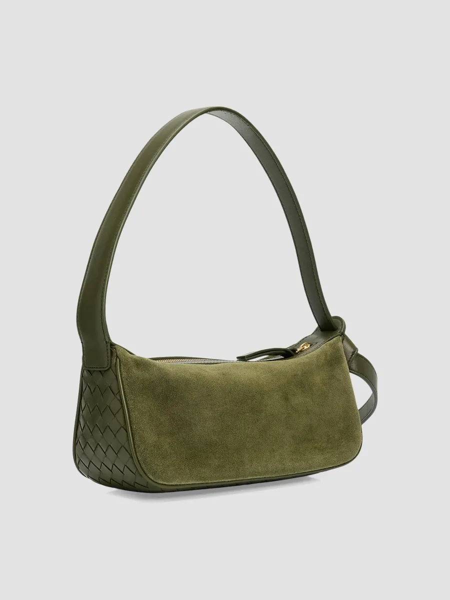 Bottega Veneta Women's Nodo Intrecciato Suede Shoulder Bag | Thumbnail 3 Bottega Veneta Women's Nodo Intrecciato Suede Shoulder Bag | Thumbnail 3