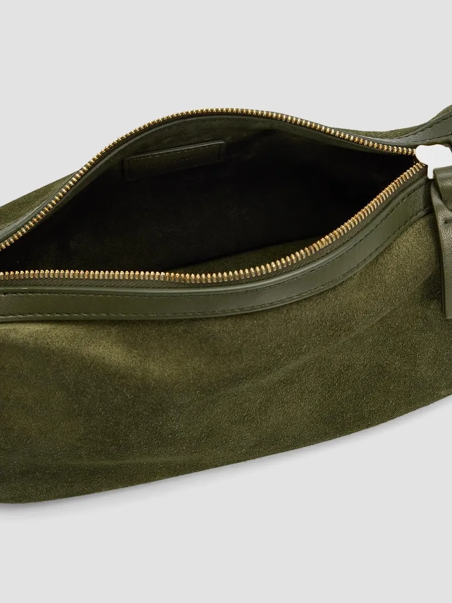 Bottega Veneta Women's Nodo Intrecciato Suede Shoulder Bag | Thumbnail 4 Bottega Veneta Women's Nodo Intrecciato Suede Shoulder Bag | Thumbnail 4