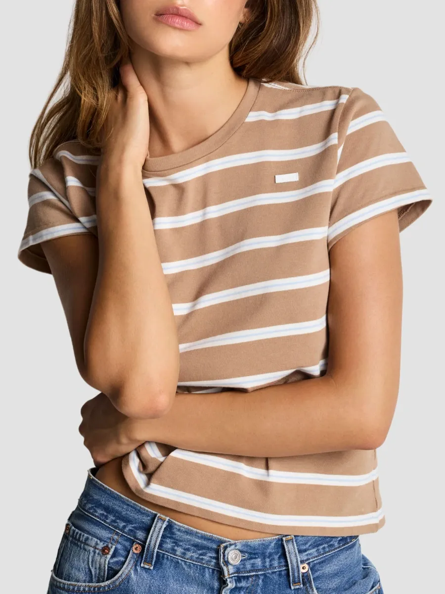 RE/DONE Women's Striped Cotton Classic T-Shirt | Thumbnail 5 RE/DONE Women's Striped Cotton Classic T-Shirt | Thumbnail 5