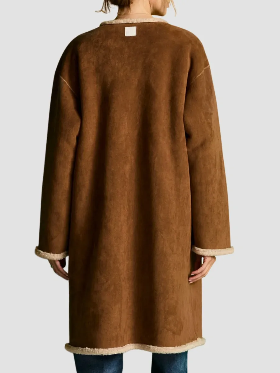RE/DONE Women's Mara Sherpa Snap Jacket | Thumbnail 3 RE/DONE Women's Mara Sherpa Snap Jacket | Thumbnail 3