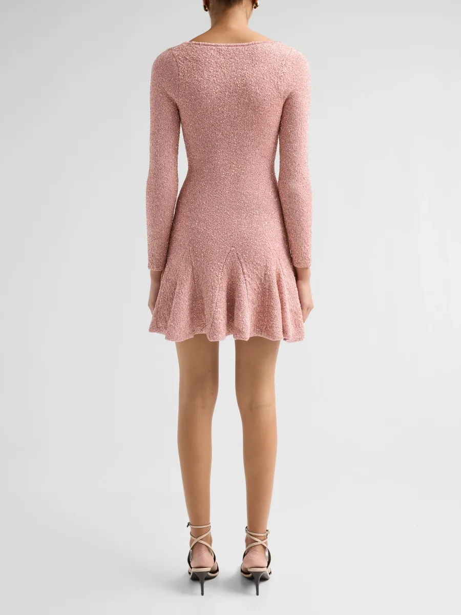 LoveShackFancy Women's Fiorita Textured Scoopneck Mini Dress | Thumbnail 3 LoveShackFancy Women's Fiorita Textured Scoopneck Mini Dress | Thumbnail 3
