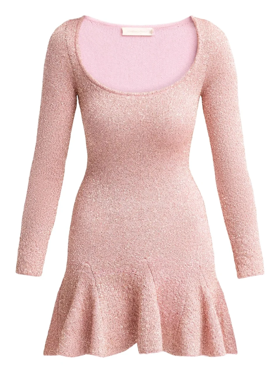 LoveShackFancy Women's Fiorita Textured Scoopneck Mini Dress