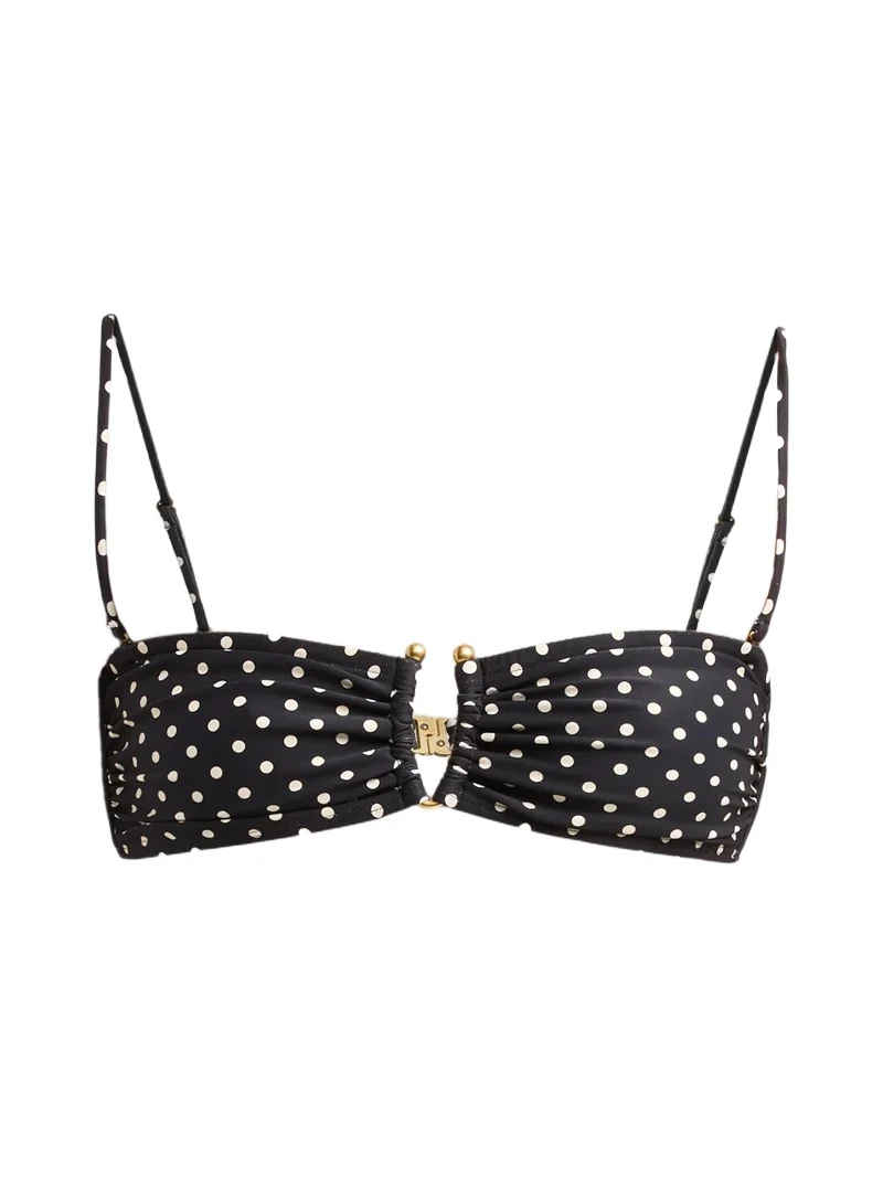 Nili Lotan Women's Polka Dot Bikini Top