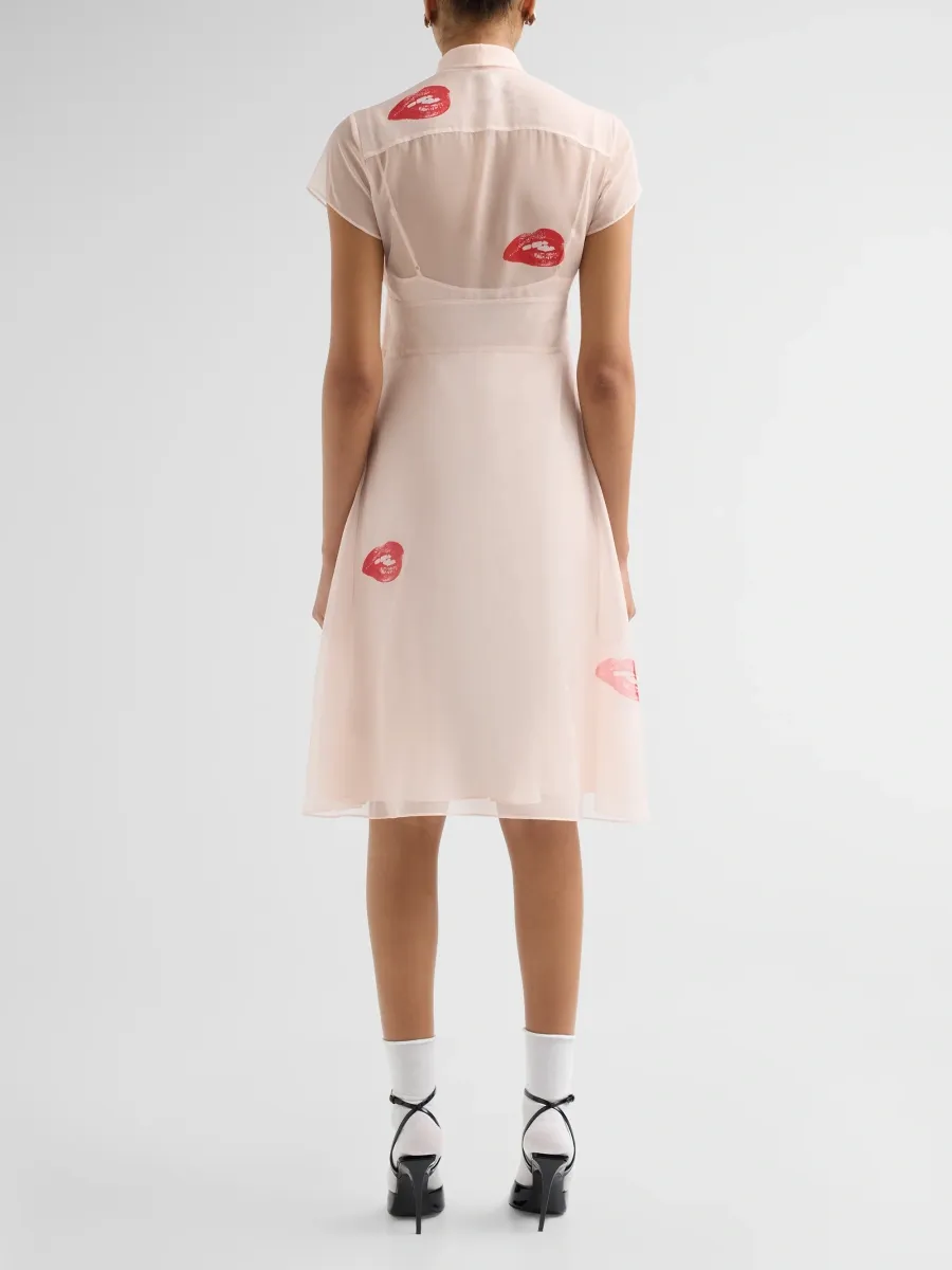 Marc Jacobs Women's Lips Tieneck Knee-Length Dress | Thumbnail 3 Marc Jacobs Women's Lips Tieneck Knee-Length Dress | Thumbnail 3