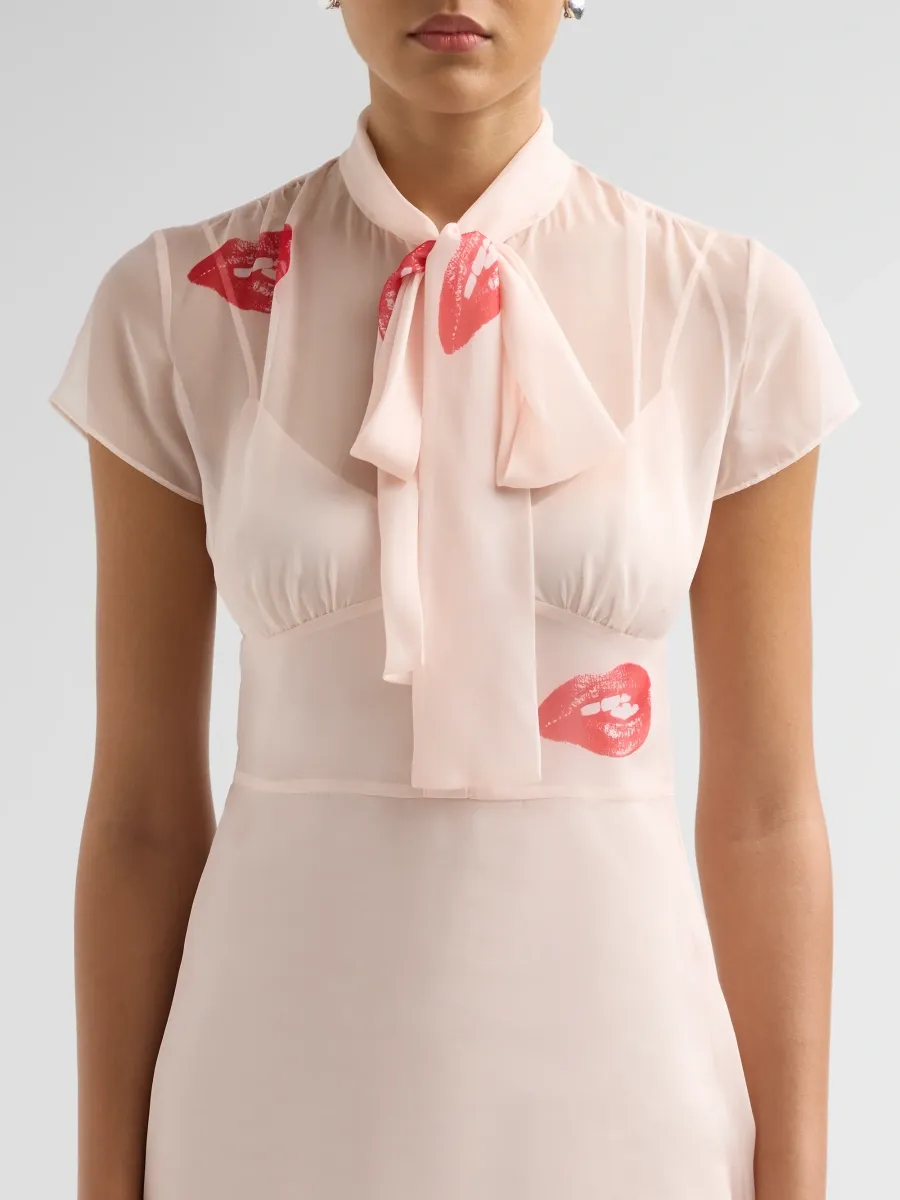 Marc Jacobs Women's Lips Tieneck Knee-Length Dress | Thumbnail 5 Marc Jacobs Women's Lips Tieneck Knee-Length Dress | Thumbnail 5