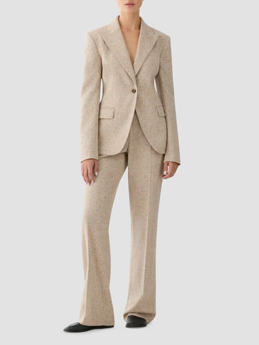 Lafayette 148 New York Women's Peak Lapel Dongeal Tweed Blazer | Thumbnail 2 Lafayette 148 New York Women's Peak Lapel Dongeal Tweed Blazer | Thumbnail 2