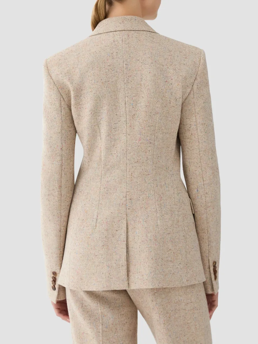 Lafayette 148 New York Women's Peak Lapel Dongeal Tweed Blazer | Thumbnail 3 Lafayette 148 New York Women's Peak Lapel Dongeal Tweed Blazer | Thumbnail 3