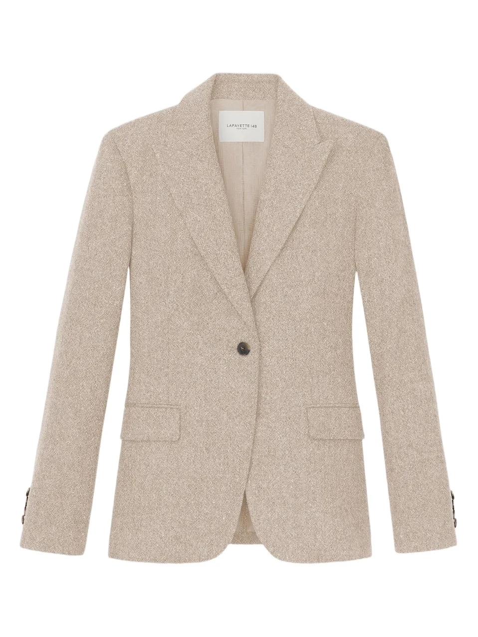 Women's Peak Lapel Dongeal Tweed Blazer Women's Peak Lapel Dongeal Tweed Blazer