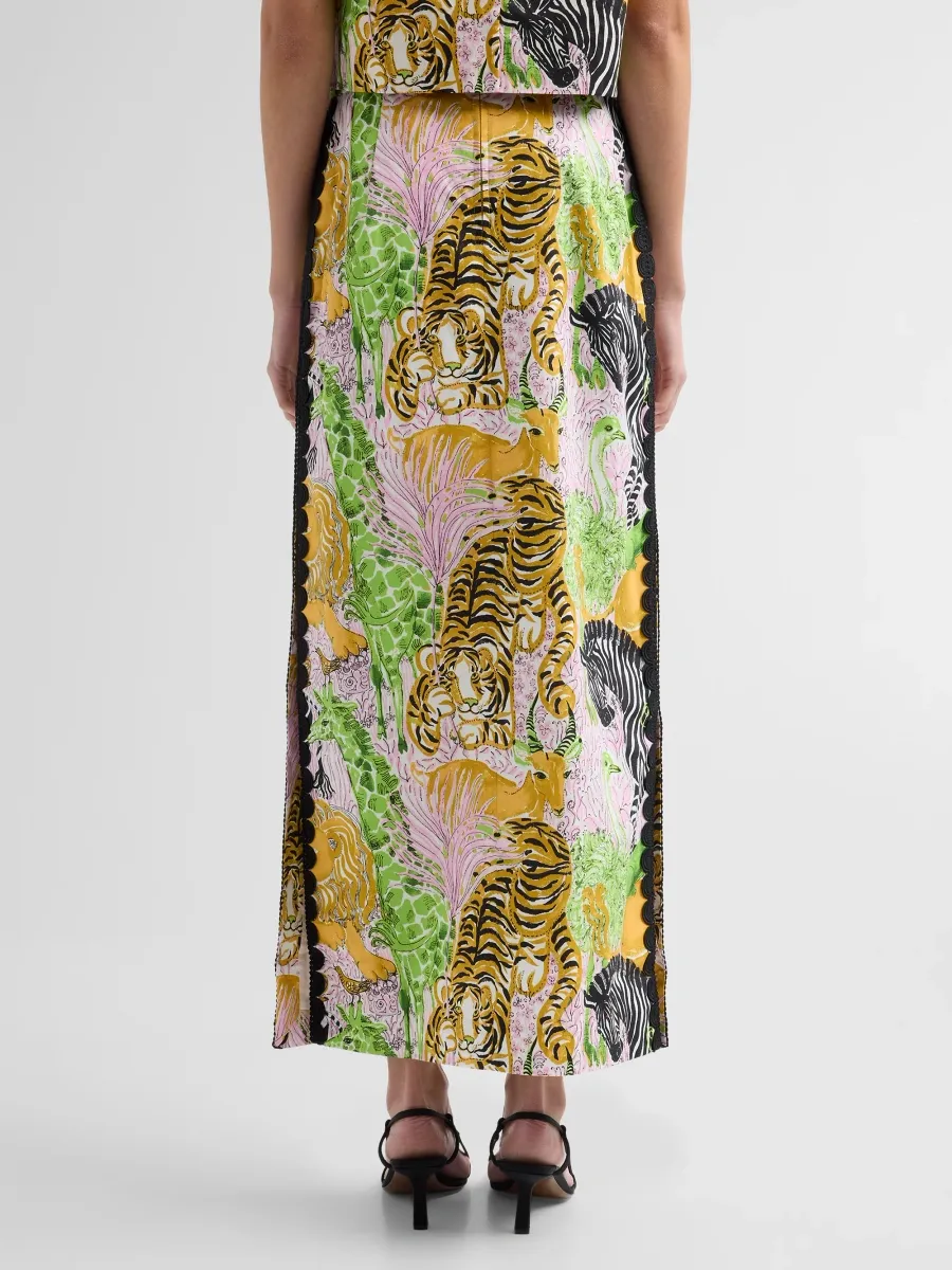 Lilly Pulitzer Women's Sanders Zoo Print Maxi Skirt | Thumbnail 3 Lilly Pulitzer Women's Sanders Zoo Print Maxi Skirt | Thumbnail 3