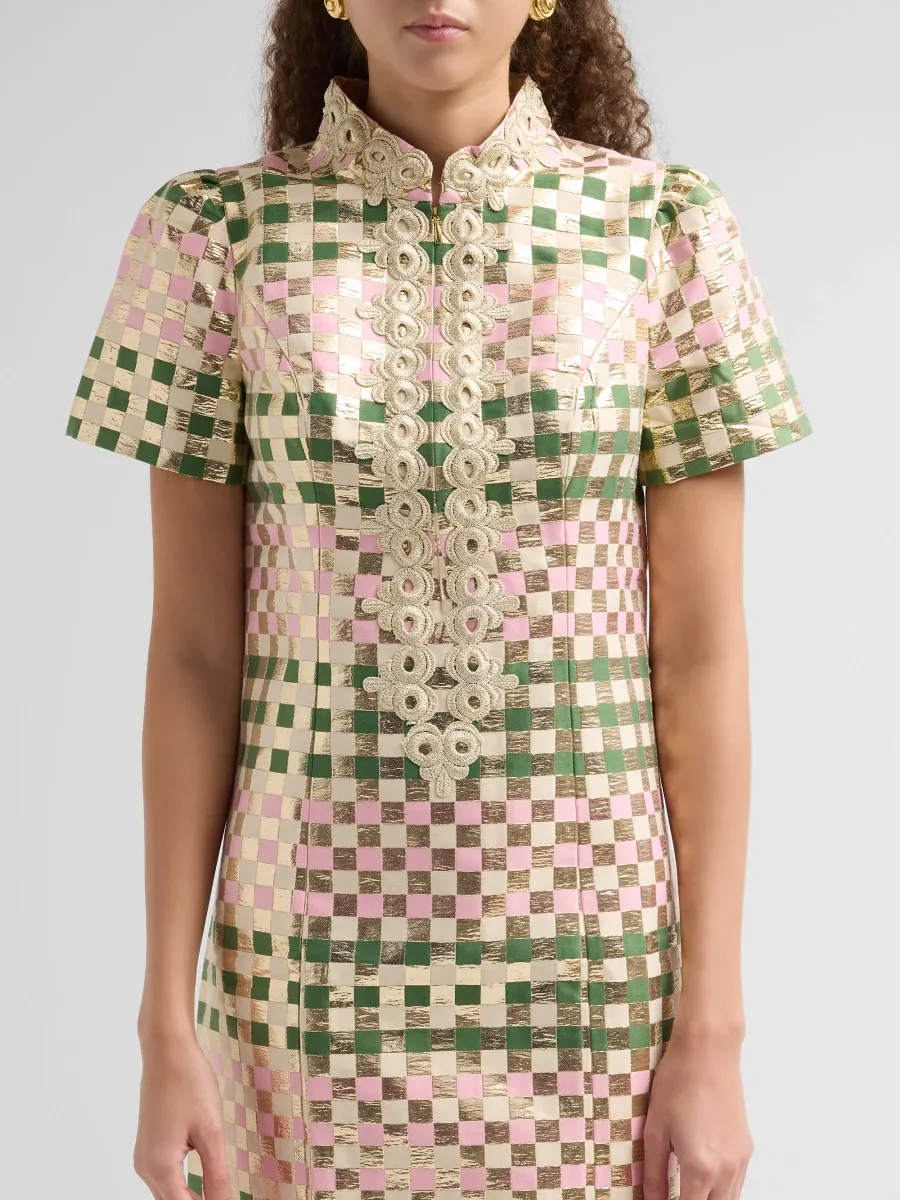 Lilly Pulitzer Women's Carty Jacquard Gingham Shift Mini Dress | Thumbnail 5 Lilly Pulitzer Women's Carty Jacquard Gingham Shift Mini Dress | Thumbnail 5