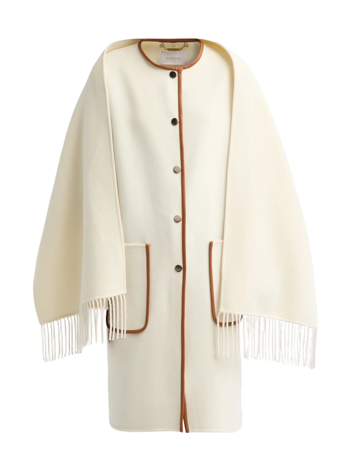 Ramy Brook Women's Olive Wool-Cashmere Scarf Coat