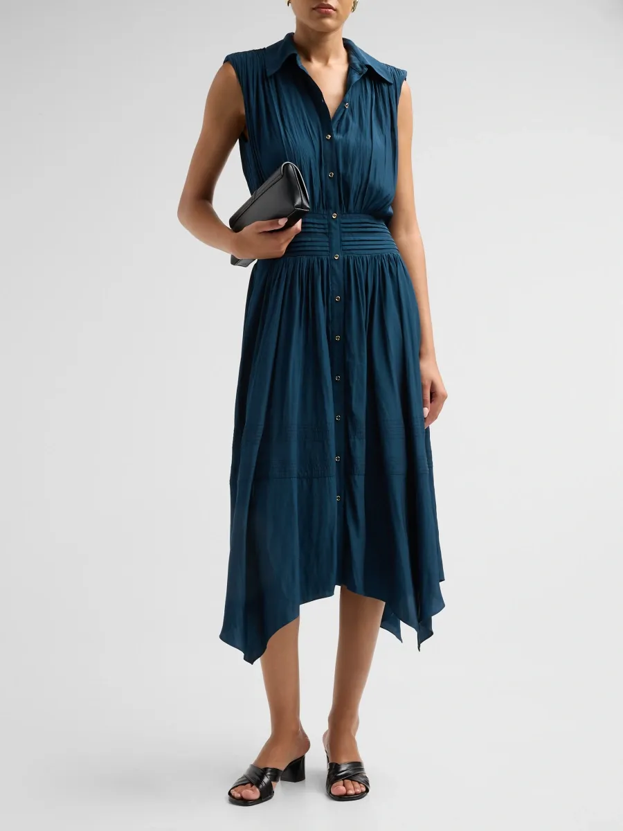 Ramy Brook Women's Kiki Handkerchief Midi-Shirtdress | Thumbnail 2 Ramy Brook Women's Kiki Handkerchief Midi-Shirtdress | Thumbnail 2