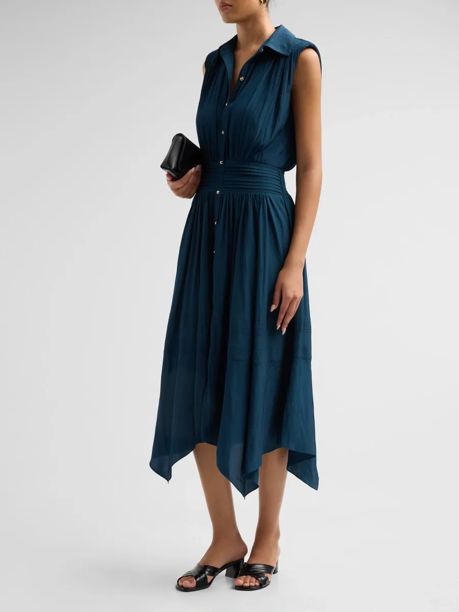 Ramy Brook Women's Kiki Handkerchief Midi-Shirtdress | Thumbnail 4 Ramy Brook Women's Kiki Handkerchief Midi-Shirtdress | Thumbnail 4