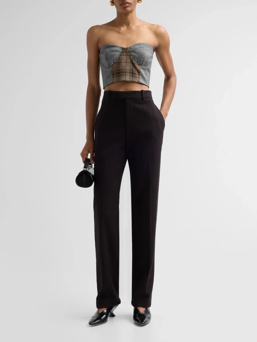 Ramy Brook Women's Bailey Plaid Wool-Blend Corset Top | Thumbnail 2 Ramy Brook Women's Bailey Plaid Wool-Blend Corset Top | Thumbnail 2