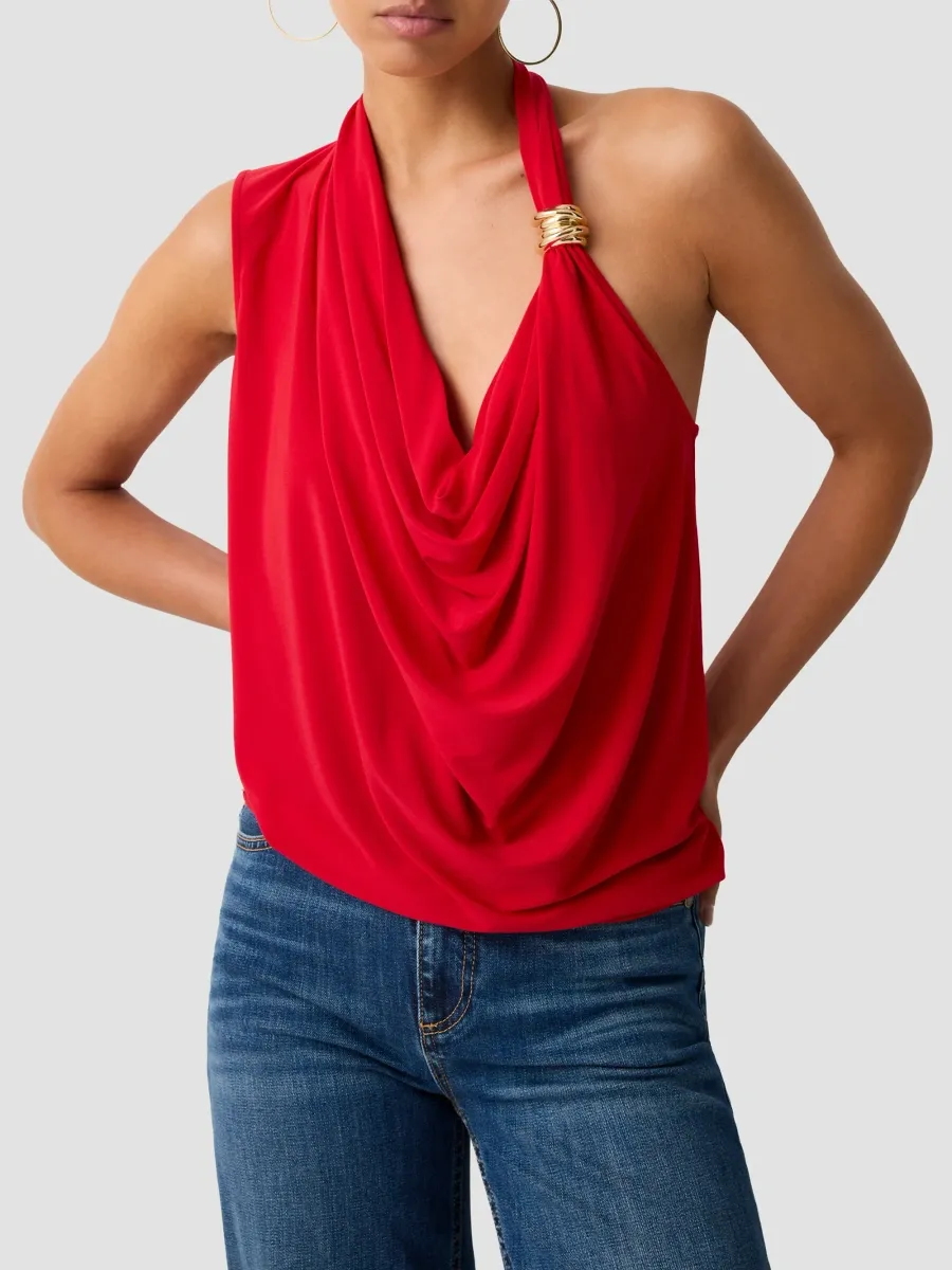 Ramy Brook Women's Aleah Jersey Cowlneck Top | Thumbnail 2