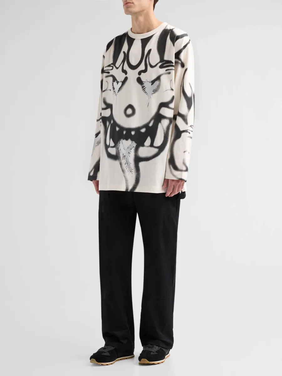 adidas Y-3 Men's Y-3 X adidas Graphic Long-Sleeve Shirt | Thumbnail 2 adidas Y-3 Men's Y-3 X adidas Graphic Long-Sleeve Shirt | Thumbnail 2