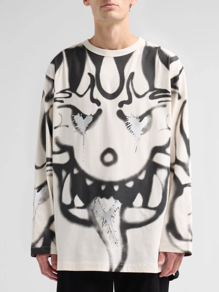 adidas Y-3 Men's Y-3 X adidas Graphic Long-Sleeve Shirt | Thumbnail 4 adidas Y-3 Men's Y-3 X adidas Graphic Long-Sleeve Shirt | Thumbnail 4