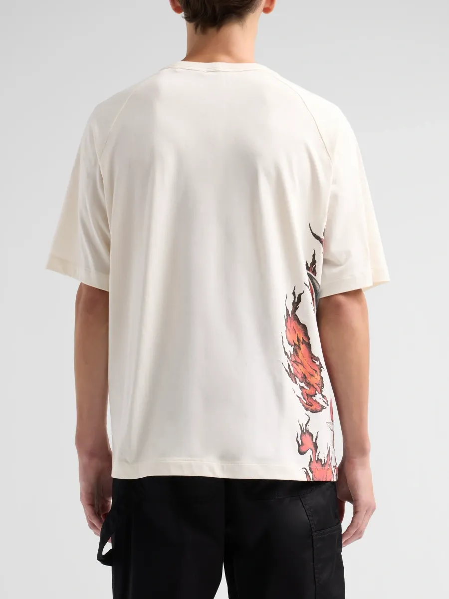 adidas Y-3 Men's Y-3 x adidas GFX Graphic Cotton T-Shirt | Thumbnail 3