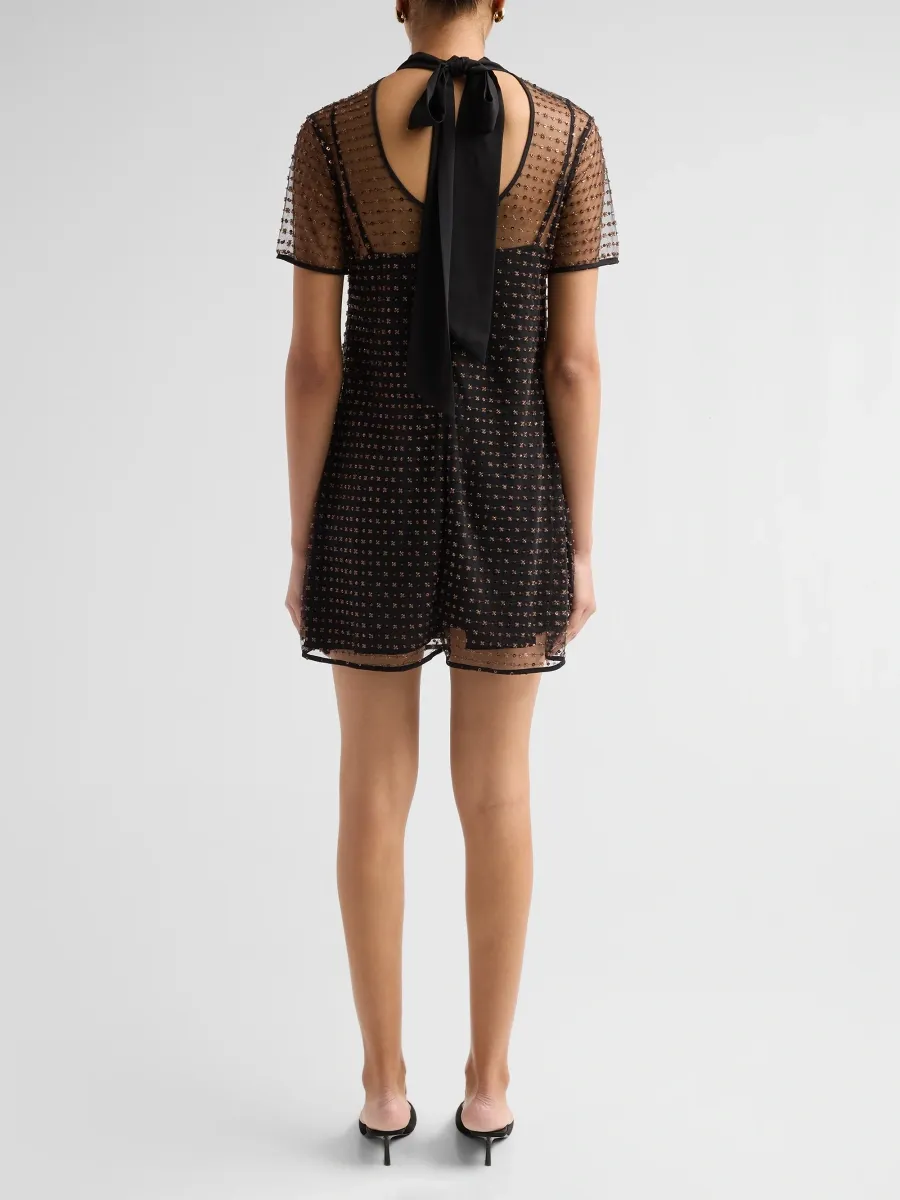 Staud Women's Ilana Embellished Mini Dress | Thumbnail 3 Staud Women's Ilana Embellished Mini Dress | Thumbnail 3