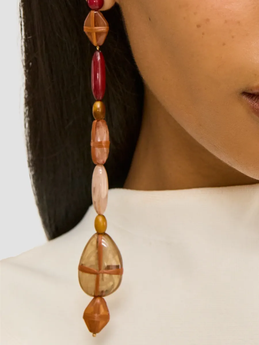 Cult Gaia Women's Tygra Goldtone & Resin Beaded Drop Earrings | Thumbnail 2 Cult Gaia Women's Tygra Goldtone & Resin Beaded Drop Earrings | Thumbnail 2