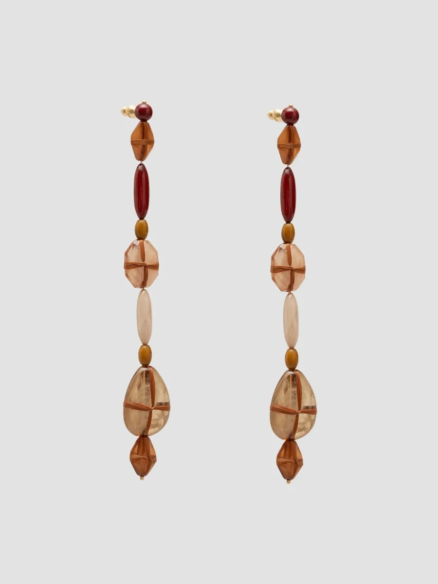 Cult Gaia Women's Tygra Goldtone & Resin Beaded Drop Earrings | Thumbnail 3 Cult Gaia Women's Tygra Goldtone & Resin Beaded Drop Earrings | Thumbnail 3