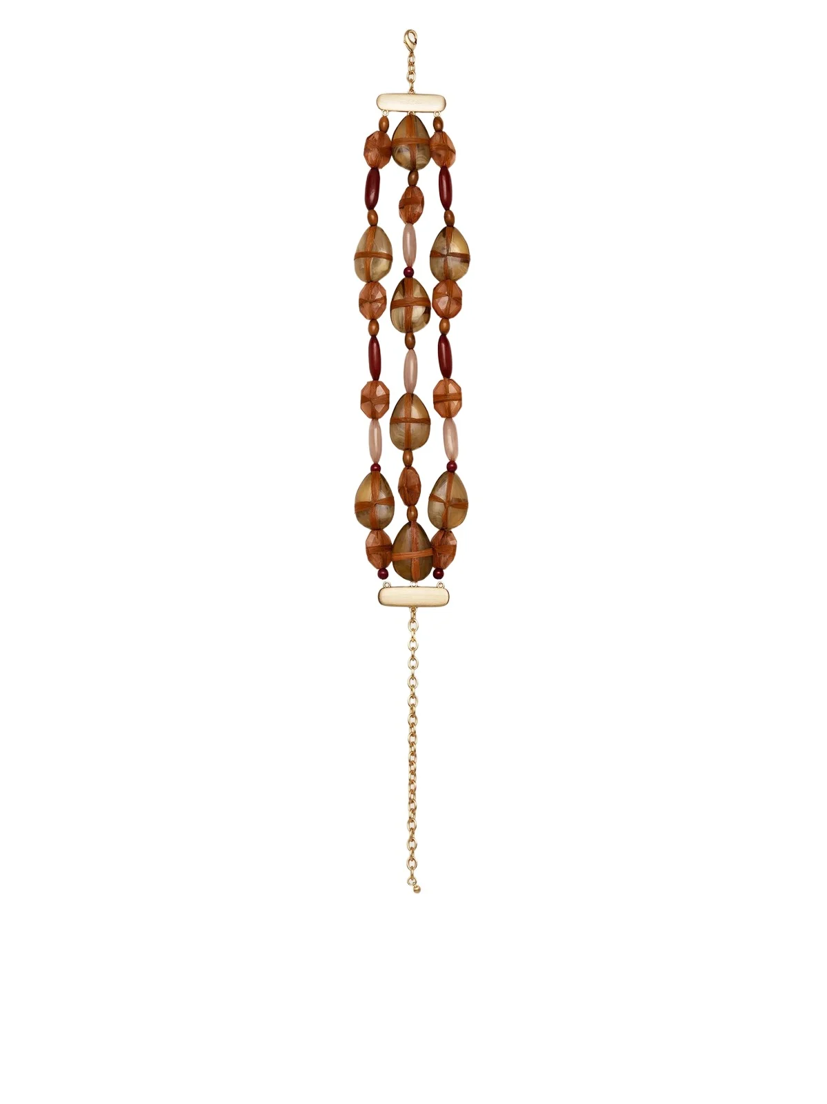 Women's Tygra Goldtone & Resin Beaded Choker Necklace Women's Tygra Goldtone & Resin Beaded Choker Necklace