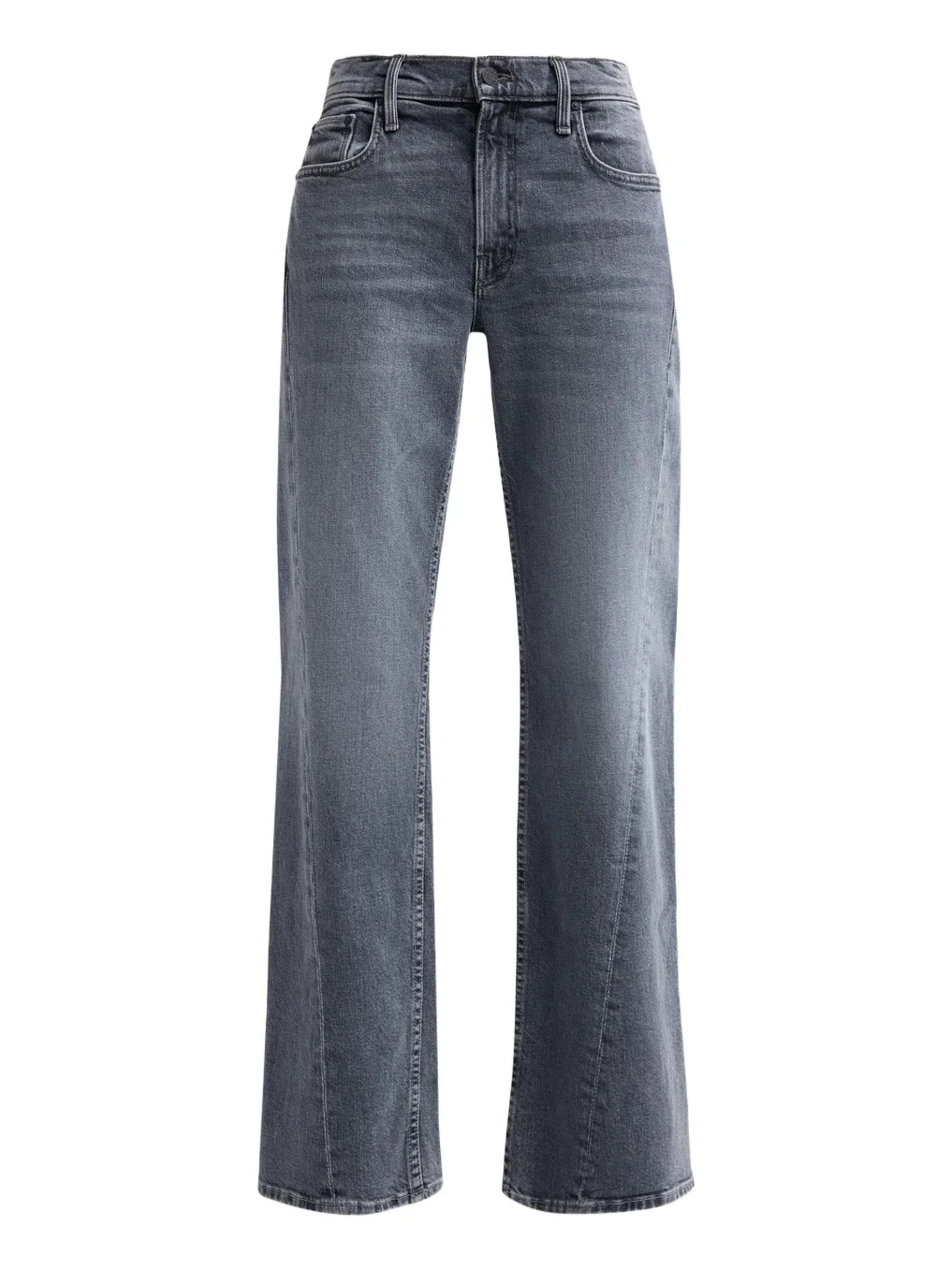 Mother Women's Bookie Twist Sneak Denim Mid-Rise Straight-Leg Jeans