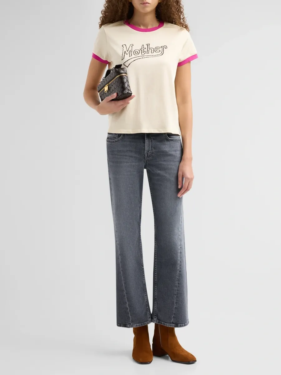 Mother Women's Lil Bookie Twist Denim Mid-Rise Ankle Jeans | Thumbnail 2 Mother Women's Lil Bookie Twist Denim Mid-Rise Ankle Jeans | Thumbnail 2