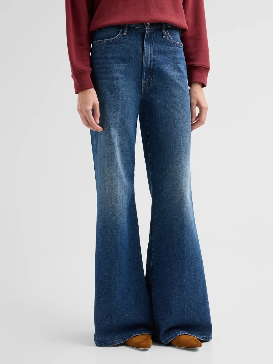Mother Women's The Hustler Roller Sneak Stretch Flare Jeans | Thumbnail 4
